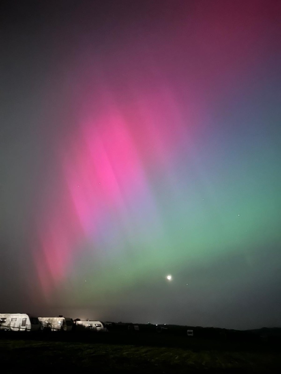 Image of colourful sky (Aurora Borealis) May 2024